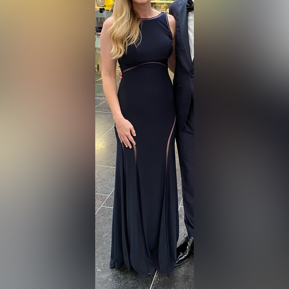 Jonathan Kayne gown with cut-out